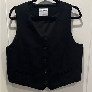 Old Navy Women’s Black Linen Vest. Never worn.